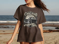 Brown t-shirt with 