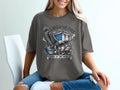 T-shirt with eagle, shield, and flag graphic: 