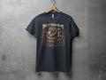 Dark t-shirt with coiled snake and 