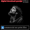 Jesus Christ with crown of thorns, digital download, commercial use print files.