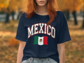 Navy t-shirt with 