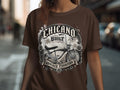 Brown t-shirt with 