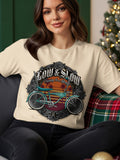 Cream t-shirt with 