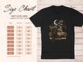 Size chart for Next Level 3600 unisex cotton t-shirt with measurements in inches.