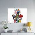 2026 World Cup mascot characters for USA, Mexico, and Canada.