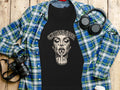 Black t-shirt with 