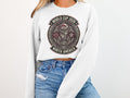 World Cup 2026 North America emblem on a white sweatshirt.