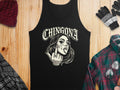 Black tank top with 