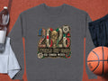 Gray sweatshirt with 2026 World Cup logo featuring USA, Canada, and Mexico flags.