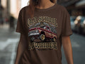 Brown t-shirt with 