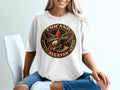 White t-shirt with Chicano Brown Pride All Star eagle graphic.