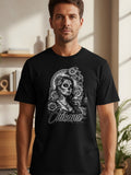 T-shirt with black and white 