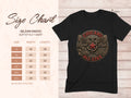 Gildan 64000 t-shirt size chart with 