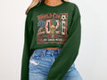 Green sweatshirt with 