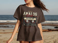 Brown t-shirt with 