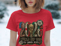 Red t-shirt with 