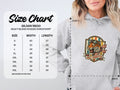 Gildan 18500 size chart for hooded sweatshirts with 