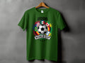 Green t-shirt with 2026 World Cup logo featuring flags and soccer ball.
