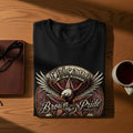 Black t-shirt with 