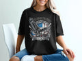 Black t-shirt with eagle, American flag, and 