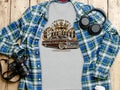 Grey t-shirt with 