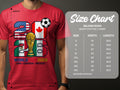 Red t-shirt with 