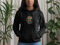 Black hoodie with 