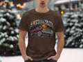 Brown t-shirt with 