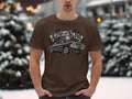Brown t-shirt with 