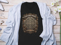 Black t-shirt with Chicano Pride Heritage & Honor graphic design.