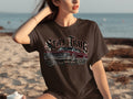 Brown t-shirt with 
