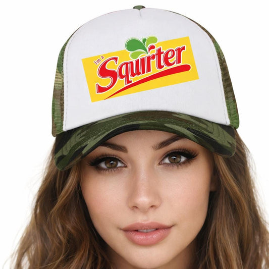 I am a squirter gag Trucker Hat, Funny Bachelorette Hats