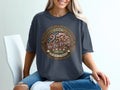 Dark t-shirt with circular 