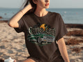 Brown t-shirt with 
