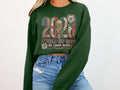 Green sweatshirt with 