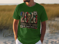 Green t-shirt with 