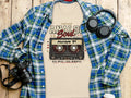 Tan t-shirt with 