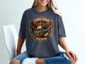 Dark t-shirt with circular 