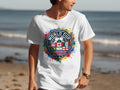 White t-shirt with 