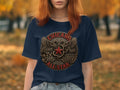 Navy t-shirt with 