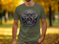 Chicano All Star emblem with eagles, shields, and 