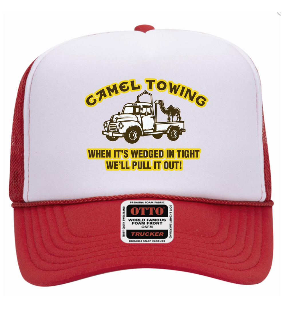 Camel Towing Adjustable Mesh Hat Trucker Cap Baseball Hats for Men and Women , Funny Bachelorette Hats