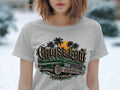Green vintage convertible with 