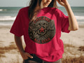 Crimson t-shirt with 