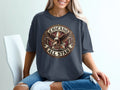 Chicano Brown Pride All Star eagle logo t-shirt on a woman.
