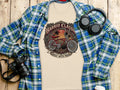Cream t-shirt with 
