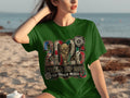 Green t-shirt with 