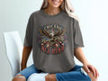 Brown t-shirt with 