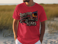 Red t-shirt with 