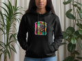 Black hoodie with 